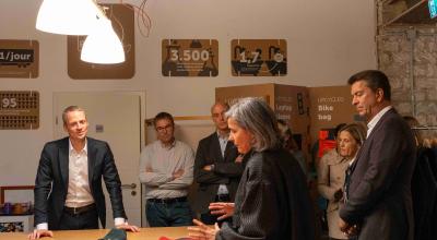 Visite du Ministre de l'Environnement, du Climat et de la Biodiversité au Lët'z Refashion