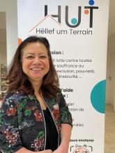 La présidente de HUT - Hëllef um Terrain